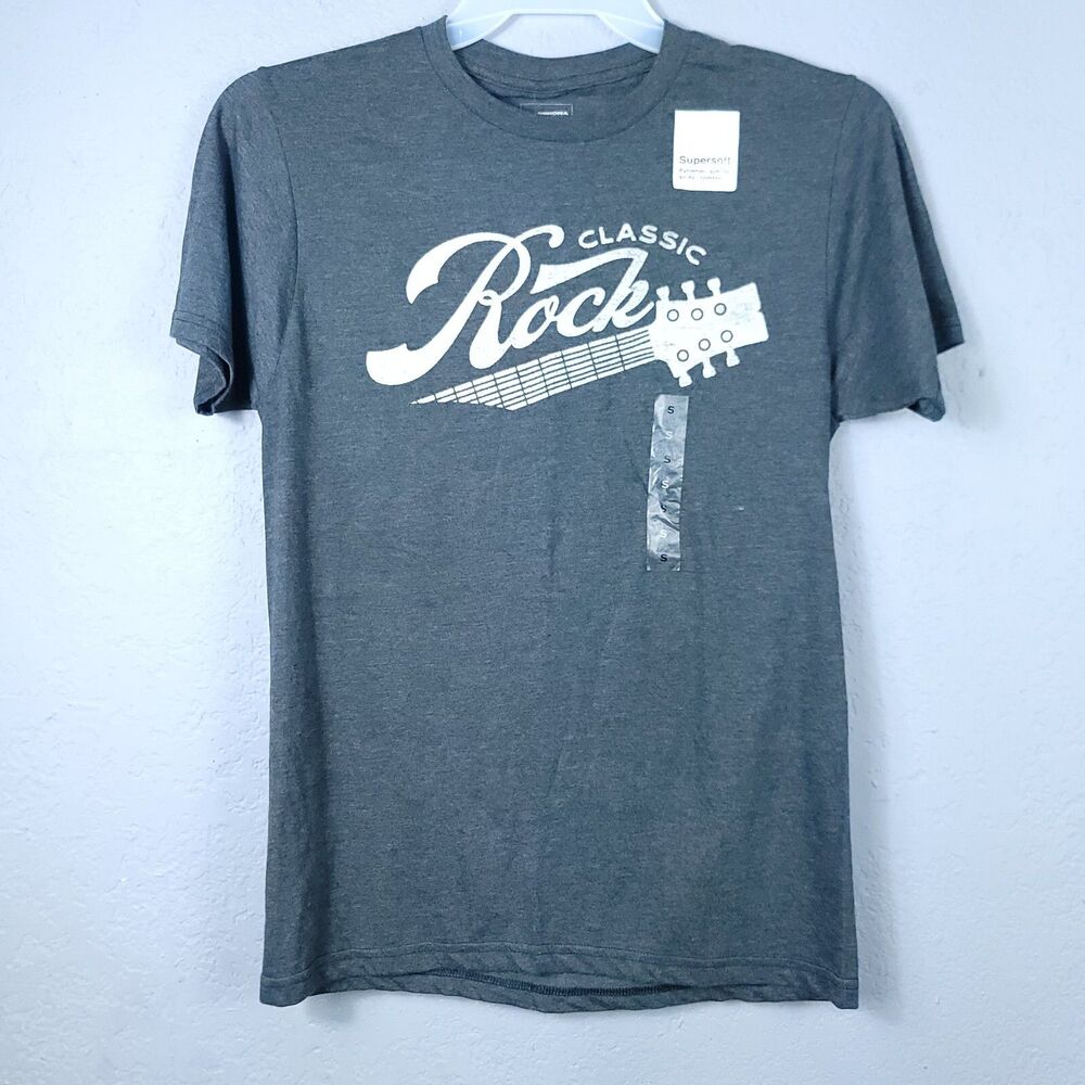 Classic Rock Tee Men's Sonoma Short Sleeve T-Shirt Guitar Music Size Small